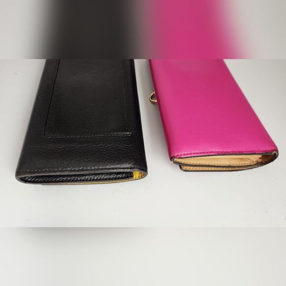Fendi Pink and Celine Black Leather Wallet Set - Picture 11 of 15